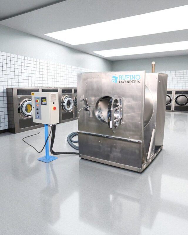 comparação entre lavadora extratora automática e manual em lavanderia industrial